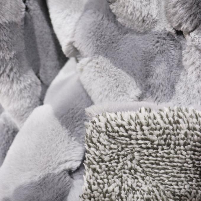 Poliestere Leggero Corallina Fleece Copertina Falsa Pelle Copertina Per Inverno 320gm 2