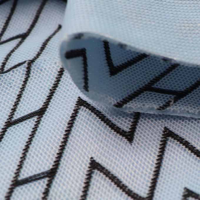 Filato a doppio colore 3D Spacer Mesh Inferiore Airmesh estensibile Polyester Athletic Mesh Fabric 1