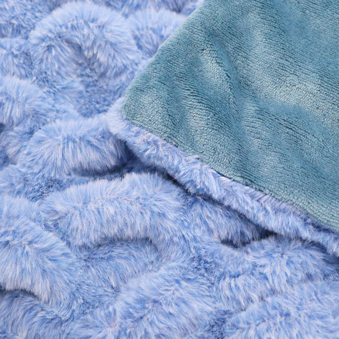 Fuoco a prova di fuoco False Fur Throw Blanket 100 Polyester Blanket Flame Retardant 2