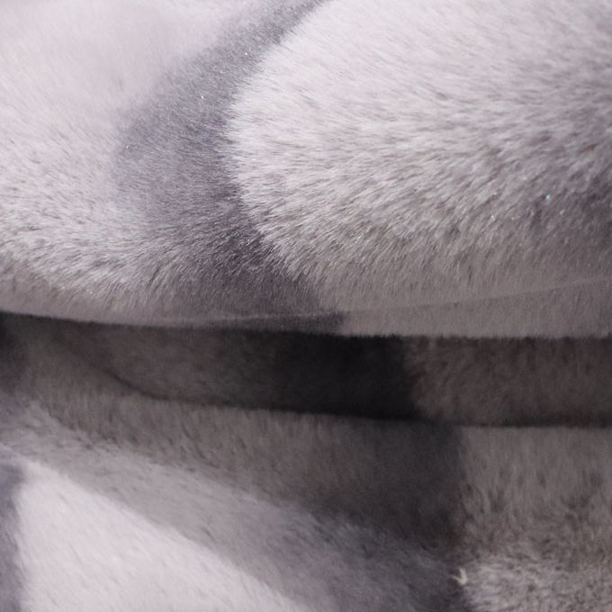 Morbida elegante di lusso calda coperta di poliestere stampato finta pelliccia lancia coperta 3
