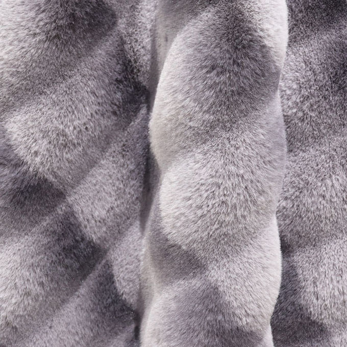 Morbida elegante di lusso calda coperta di poliestere stampato finta pelliccia lancia coperta 2