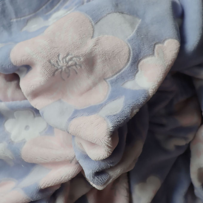 Copertina di velluto di corallo di poliestere doppio lato di pelliccia finta Letto lancia copertina fantasma 6