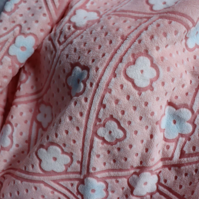 Copertina di velluto di corallo di poliestere doppio lato di pelliccia finta Letto lancia copertina fantasma 3