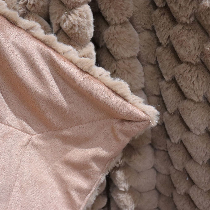 Fleece di corallo Luxury False Fur Throws Large False Fur Blanket Double Sided per l'inverno 2