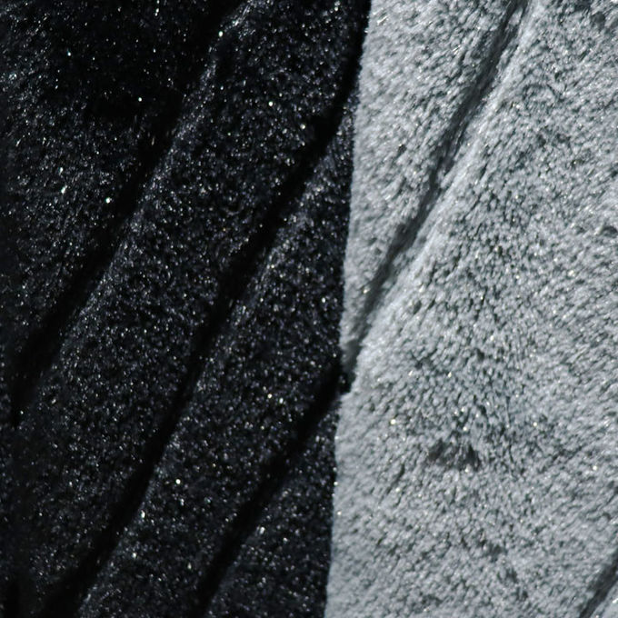 100% poliestere corallo velluto pelliccia finta coperta riscaldata Minky nero pelliccia finta coperta lancia 1