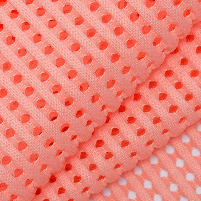 3 - 6mm 350 - 560GSM Warp Knit Mesh 3d Spacer Mesh Tessuto per abbigliamento 2