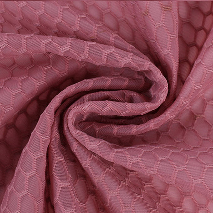 100% tessuto a maglia di poliestere a maglia a maglia Airmesh traspirante Spacer Mesh Fino tessuto a maglia nera 6