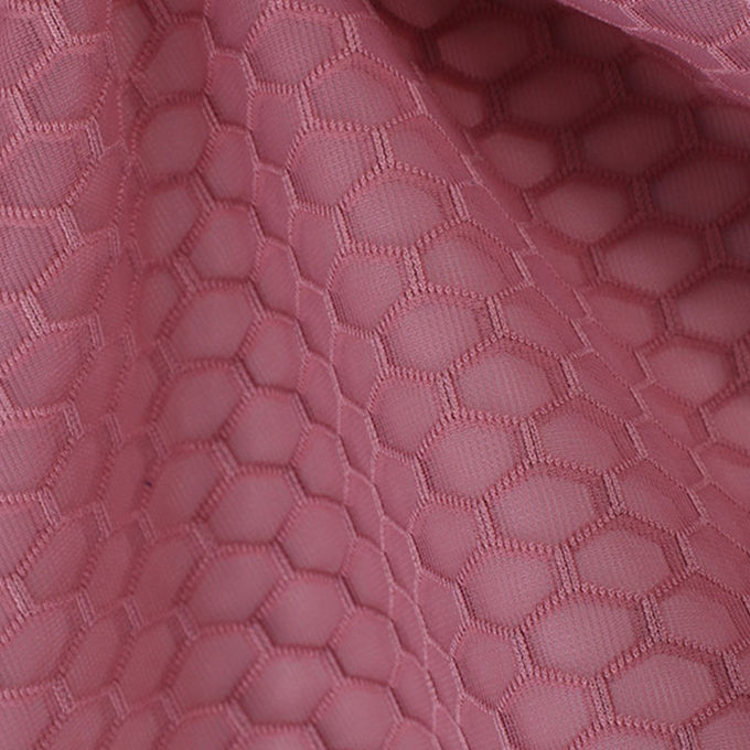 100% tessuto a maglia di poliestere a maglia a maglia Airmesh traspirante Spacer Mesh Fino tessuto a maglia nera 3