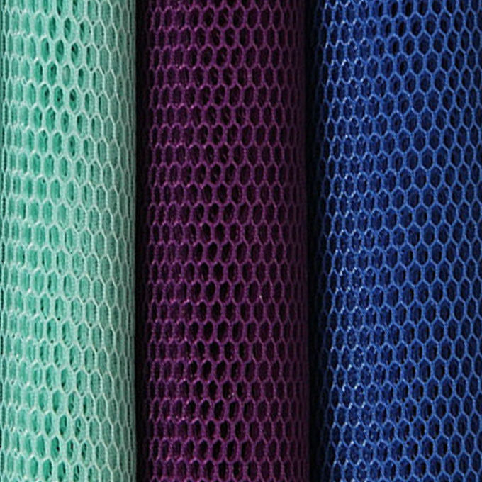 Memoria 4mm 3D Mesh Materiale Polyester Mesh Tessuto altamente traspirante 7