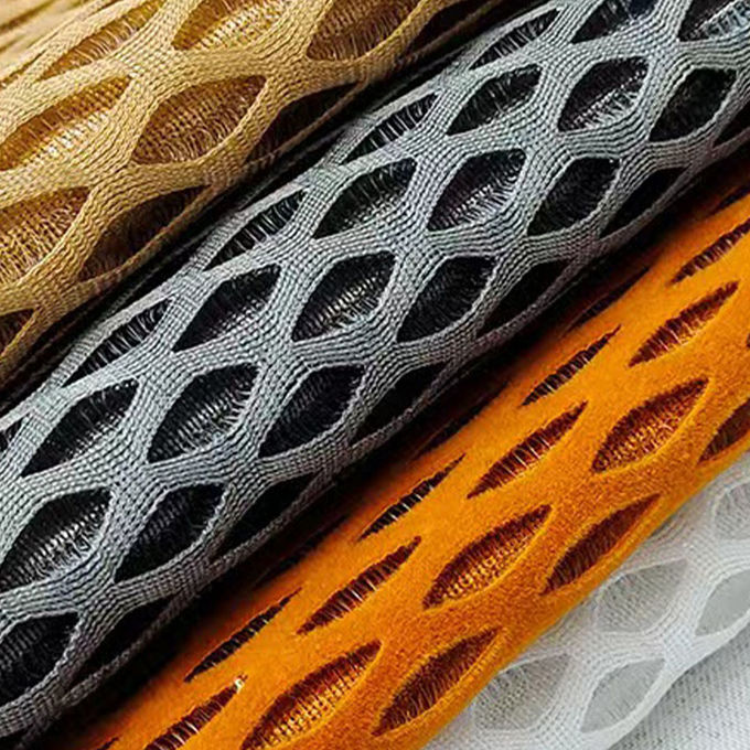 Tessuto a maglia sportiva in poliestere 100% traspirante tessuto a maglia 3D 10 mm - 20 mm 0