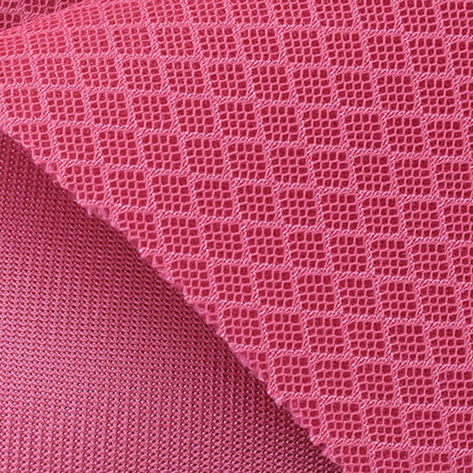 200×200 280gm 3D Spacer Mesh Polyester Athletic Mesh Fabric per migliorare l'estetica 0