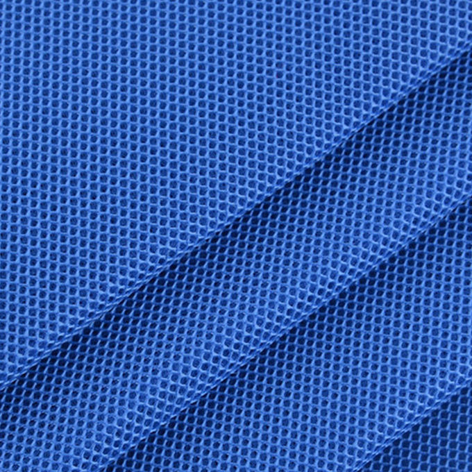 430gm Activewear Spacer Mesh Tessuto di poliestere ad assorbimento di umidità Tessuto di poliestere ad aria 1